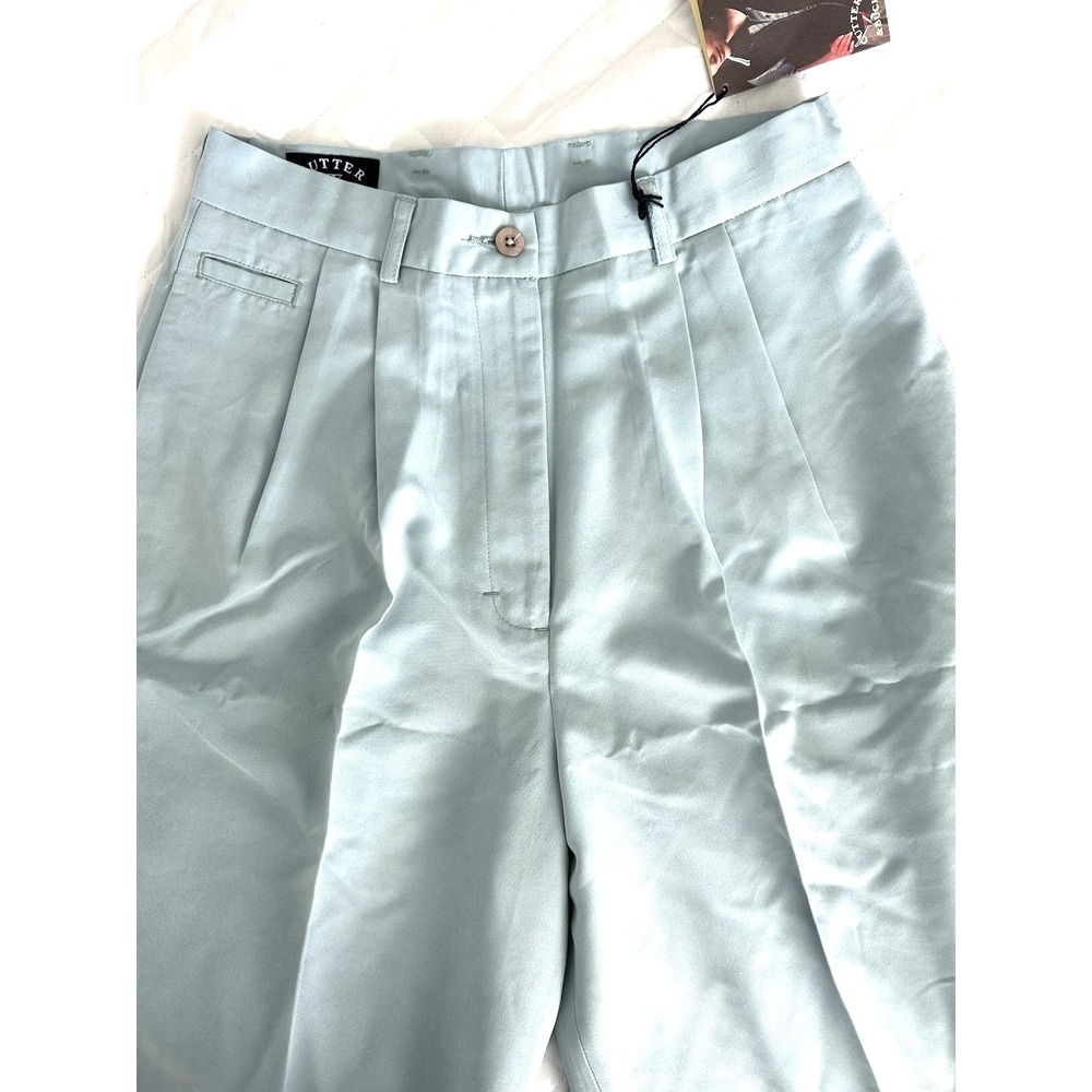 Cutter & Buck Twill Microfiber Pleated Pant Womens Golf‎ Slacks Blue SZ 6 New